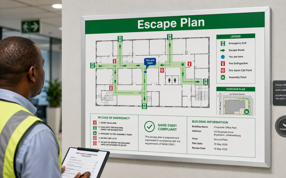 SANS 23601 Escape Plans: What Makes a Floor Plan Legally Compliant (and Why Yours Probably Isn’t)