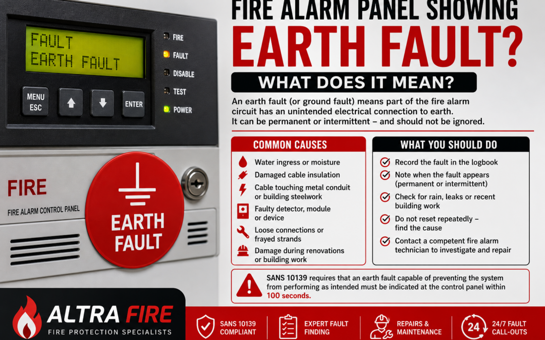 Fire Alarm Panel Showing Earth Fault: What Does It Mean?