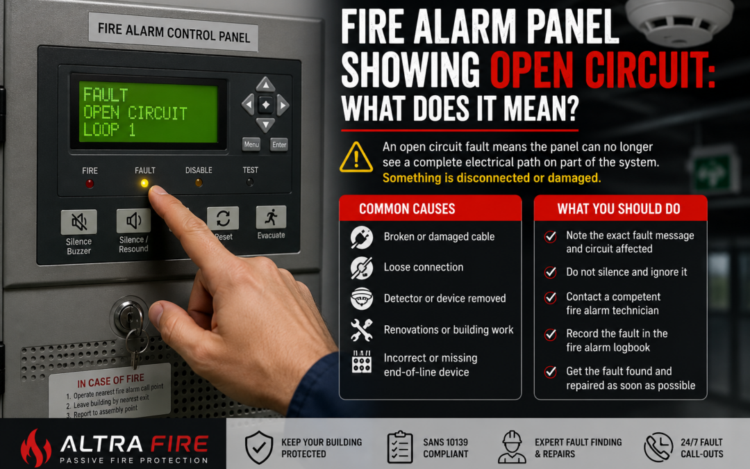 Fire Alarm Panel Showing Open Circuit: What Does It Mean?